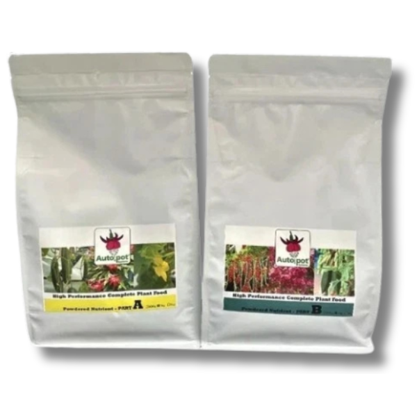 Soil Grow NPK Nutrient Powder 2x4.5kg A&B for Vege, Tomato & Chilli - Autopot-Off Grid Living Supplies