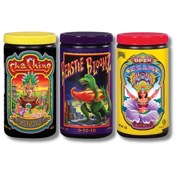 Soluble Trio Pack Open Sesame, Cha Ching & Beastie Bloomz 3x1lb - FoxFarm-Off Grid Living Supplies