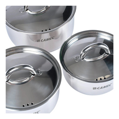 Spacesaver Pots & Pan Stainless Steel Set-Off Grid Living Supplies Australia
