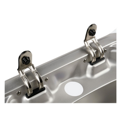 Square Sink With Glass Lid For Caravan & RVs-Off Grid Living Supplies Australia