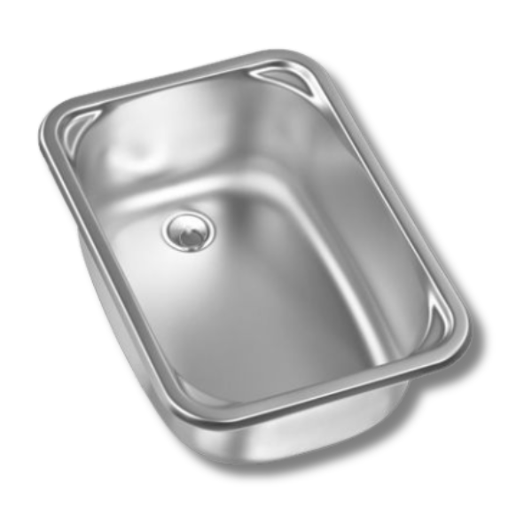 Stainless Steel Square Sink For Caravan & RVs-Off Grid Living Supplies Australia
