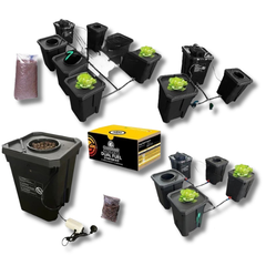 Starter Kit with 1 / 3 / 5 / 7 Pots 27L DWC Deep Water Culture System - GreenPlanet-Off Grid Living Supplies