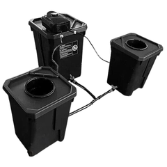 Starter Kit with 3 Pot 27L Square DWC Deep Water Culture System-Off Grid Living Supplies
