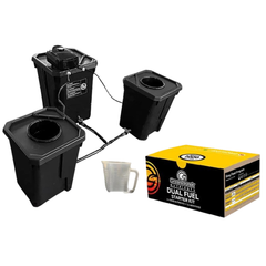 Starter Kit with 3 Pots 27L DWC Deep Water Culture System - GreenPlanet-Off Grid Living Supplies