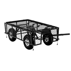 Steel Mesh Garden Cart - 250kg Capacity - Black-Off Grid Living Supplies Australia
