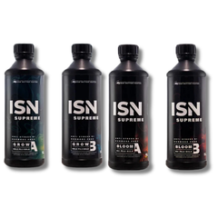 Supreme Grow & Bloom A&B Nutrients 4x1L Essential Plant Additive - ISN-Off Grid Living Supplies