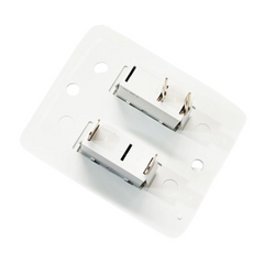 Switch & Plate Assembly White For Caravan & RVs-Off Grid Living Supplies Australia