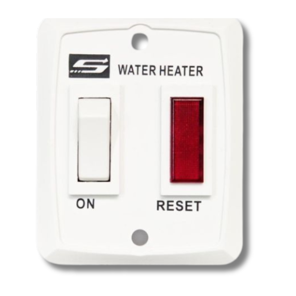 Switch & Plate Assembly White For Caravan & RVs-Off Grid Living Supplies Australia