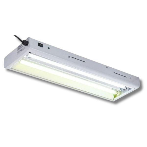 T5 2ft 2x24W Propagation Grow Light Mirror Shade 6500K and 2700K-Off Grid Living Supplies