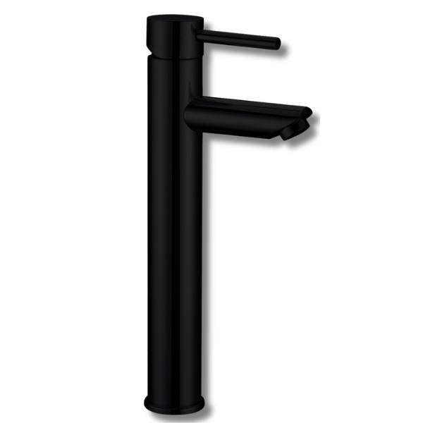 Tall Round Basin Mixer Black For Caravan & RVs-Off Grid Living Supplies Australia