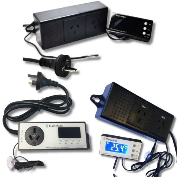 Temperature & Humidity Thermostat Fan Controller for Hydroponics Greenhouse-Off Grid Living Supplies