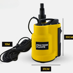 Tight Access Clean / Grey Water Submersible Sump Pump with Integrated Float Switch