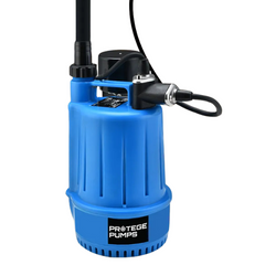 Tight Access Clean / Grey Water Submersible Sump Pump with Vertical Float Switch