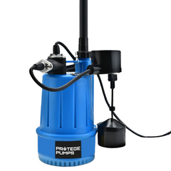 Tight Access Clean / Grey Water Submersible Sump Pump with Vertical Float Switch