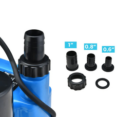 Tight Access Clean / Grey Water Submersible Sump Pump with Vertical Float Switch