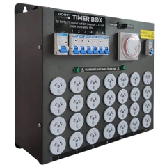 Timer Box up to 24000W 100 Amp with 24+4 Plugs - Hortivision-Off Grid Living Supplies