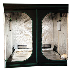 Twin Grow Tub Hydroponic Aeroponic or Drip System with Aluminium Wing Reflector Lights-Off Grid Living Supplies