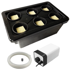 Twin Grow Tub Hydroponic Aeroponic or Drip System with Aluminium Wing Reflector Lights-Off Grid Living Supplies