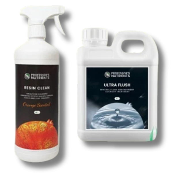 Ultra Flush 1L & Resin Clean 1L Salt Remover Kit - Professor's Nutrients-Off Grid Living Supplies