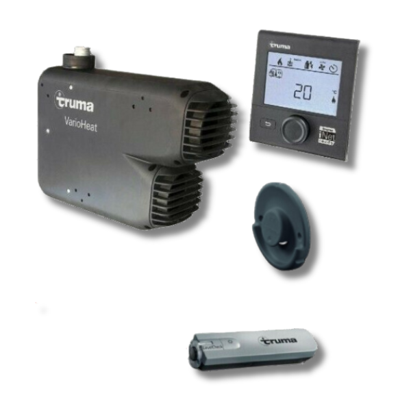 Varioheat Eco Gas Heater & Gas Level Check Black-Off Grid Living Supplies Australia