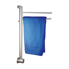 Varioheat Gas Heater Black Wall Cowl With Blown Air Outlet & Towel Rail-Off Grid Living Supplies Australia