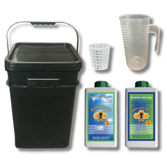 Vitamin B Grow Juice & Monsta Bud 2x1L Mixing Kit with 21L Bucket - Ozi Tonic-Off Grid Living Supplies