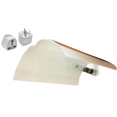 White Bat Wing Reflector Shade for CFL / HPS / MH / HID Grow Lights-Off Grid Living Supplies