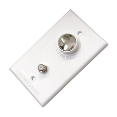 White TV Wall Plate For Caravan & RVs-Off Grid Living Supplies Australia