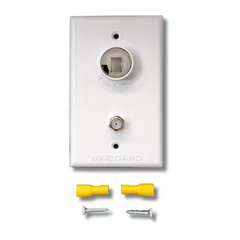 White TV Wall Plate For Caravan & RVs-Off Grid Living Supplies Australia