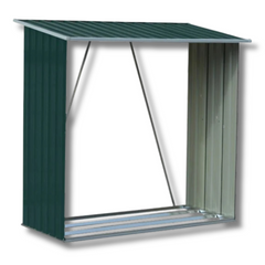 Wood Storage Shed Galvanized Steel - Green-Off Grid Living Supplies Australia