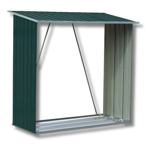 Wood Storage Shed Galvanized Steel - Green-Off Grid Living Supplies Australia