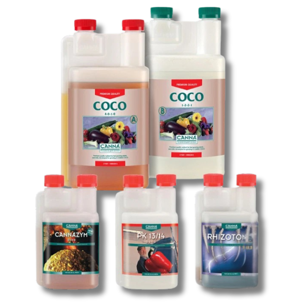 coco A&B Grow Nutrient with Rhizotonic, PK 13/14 and Zym Additives - Canna-Off Grid Living Supplies