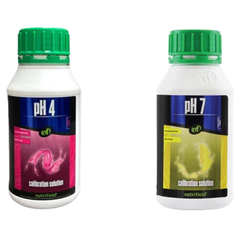pH Buffer 4.0 & 7.0 Calibration Solution 250ml - Nutrifield-Off Grid Living Supplies