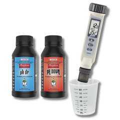 pH Up & pH Down 250ml Kit with Digital pH Meter & 60ml Cup-Off Grid Living Supplies