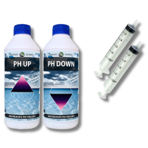 pH Up & pH Down 2x250ml Organic Adjustment Solution - Professor's Nutrients-Off Grid Living Supplies