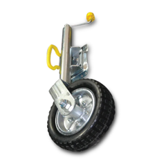 10" Swing Up Jockey Wheel with Solid Wheel - 1000kg-Off Grid Living Supplies Australia