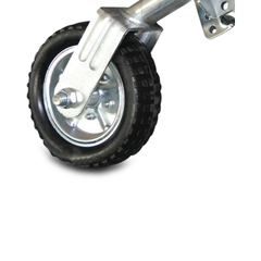 10" Swing Up Jockey Wheel with Solid Wheel - 1000kg-Off Grid Living Supplies Australia