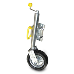 10" Swing Up Jockey Wheel with Solid Wheel - 1000kg-Off Grid Living Supplies Australia