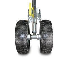 10" Twin Swing Up Jockey Wheel with Solid Wheel + U Bolts for 50mm x 50mm A-Frame / Draw Bars - 1600kg-Off Grid Living Supplies Australia