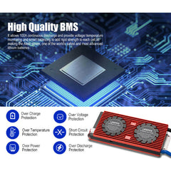 100AH 12V Maintenance Free Lithium Iron Phosphate Deep Cycle Battery (LiFePO4)-Off Grid Living Supplies Australia