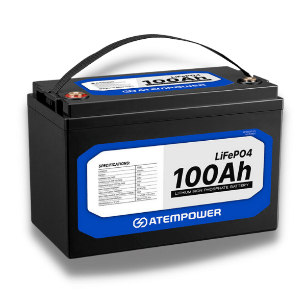 100AH 12V Maintenance Free Lithium Iron Phosphate Deep Cycle Battery (LiFePO4)-Off Grid Living Supplies Australia