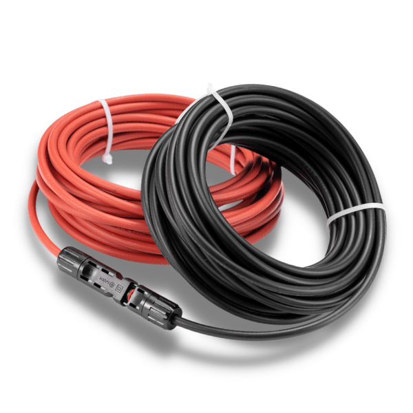 10m x 6mm Extension Cable Wire for Solar Panels + Connectors - Set of 2 Love My Caravan