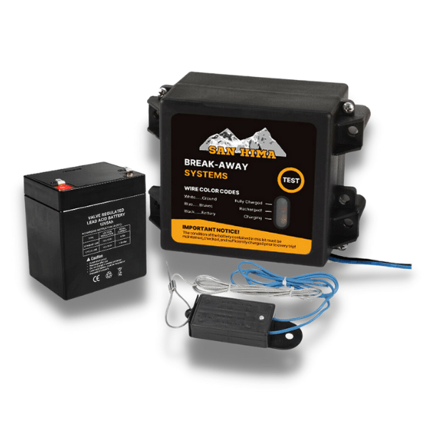 12V 5AH Built-In Battery Break Away System 1-2 Axle Capacity-Off Grid Living Supplies Australia