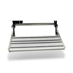12V Aluminium Motorised Single Step + Switch for Motorhomes / Caravans - 150kg-Off Grid Living Supplies Australia