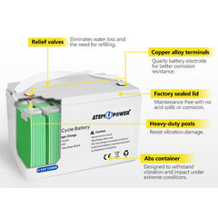 135AH 12V SLA Maintenance Free AGM Deep Cycle Battery-Off Grid Living Supplies Australia