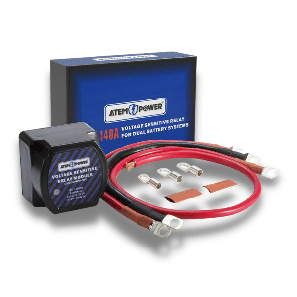 140AMP 12V Complete Kit Dual Battery System Isolator Voltage Sensitive Relay Love My Caravan