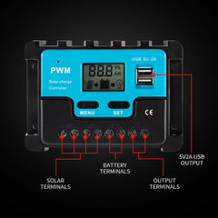 20A 12V/24V PWM Solar Charger Controller-Off Grid Living Supplies Australia