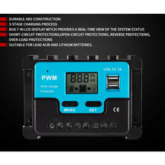 20A 12V/24V PWM Solar Charger Controller-Off Grid Living Supplies Australia