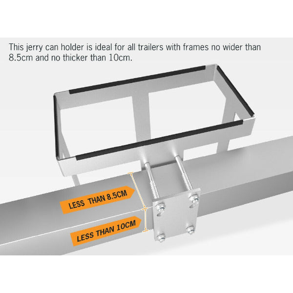 20L Jerry Can Holder + Mounting Plate for Caravans / Camper Trailers Love My Caravan