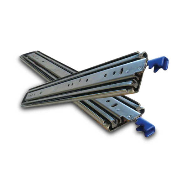 2x 355mm Lock In/Lock Out Drawer Slides - 227kg Rated-Off Grid Living Supplies Australia